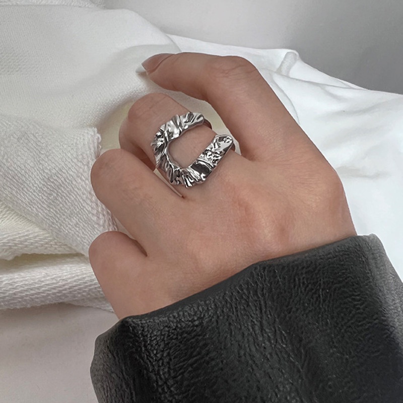 Cincin Model Terbuka Bentuk U Gaya Hip Hop