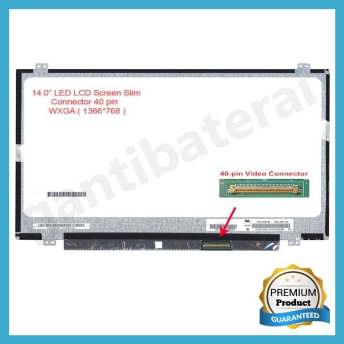 LCD LED Laptop Dell Inspiron 14 5000 Series P49G 14 inch slim 40 pin