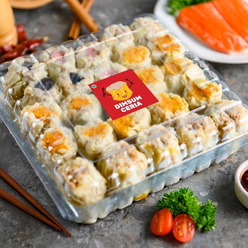 

DIMSUM HALAL CERIA (100 PCS) RESELLER SEJAHTERA HARGA PABRIK TERMURAH NO. 1 SEJABODETABEK