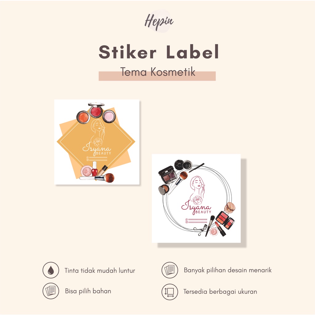 

stiker label tema KOSMETIK