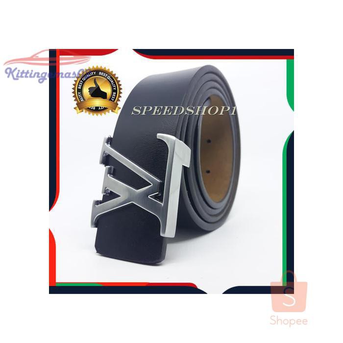 IKAT PINGGANG PRIA GESPER SABUK KTG2I1139 COWOK CEWEK TUSUK LUBANG KULIT ASLI