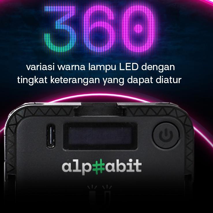 Borong Irit ALPHABIT BITLIGHT W64RGB Lampu LED Portable Video Light Untuk Smartphone Video Photo Camera