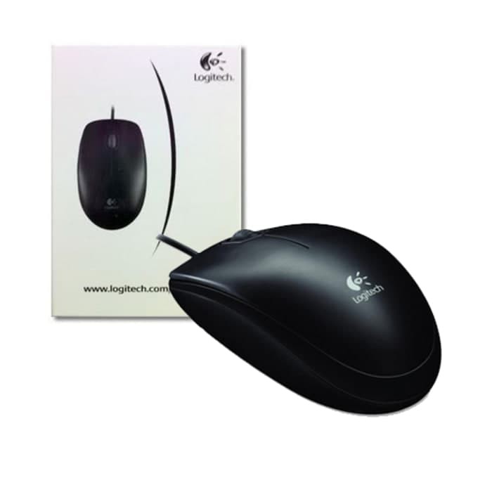 Mouse USB Logitech B100 OPTICAL - Garansi Resmi 1 Tahun