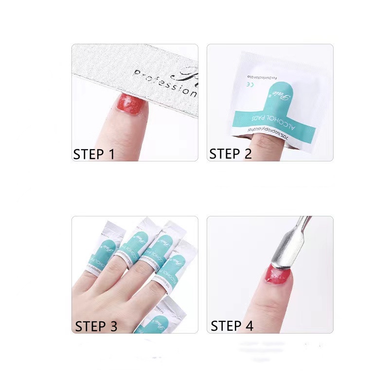 MSY (1PCS) UV Gel Nail Polish Remover &amp; Cleaner Wraps Foil Wipe Penghapus Kutek Gel