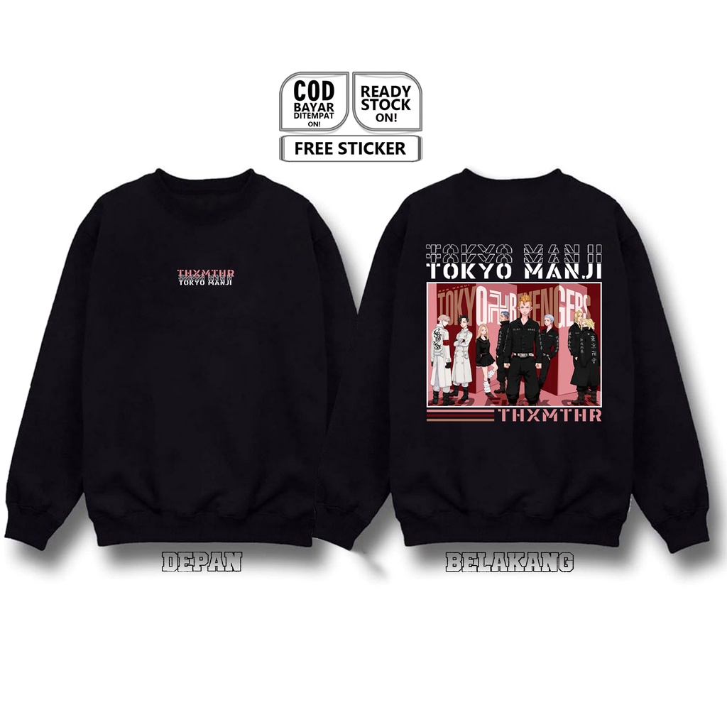 SWEATER CREWNECK TOKYO MANJI TOKYO REVENGERS ANIME MANGA OTAKU WIBU JAPAN CULTURE MANJIRO SANO MIKEY