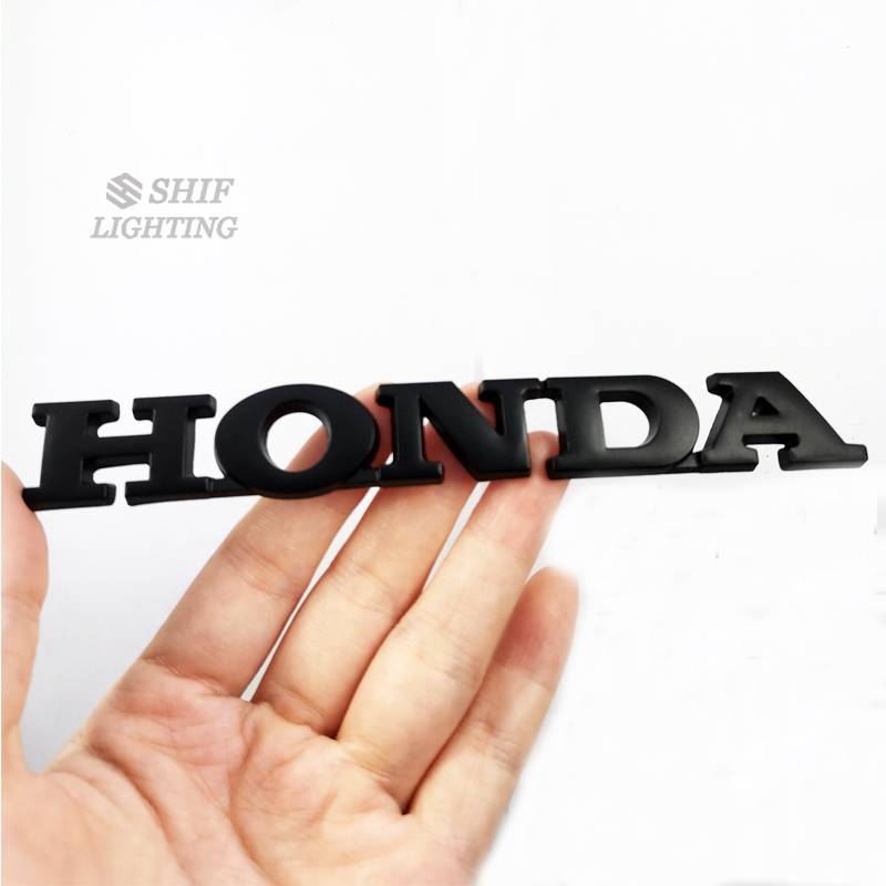 1pc Stiker Emblem Logo Honda Bahan Metal Untuk Fender Samping Mobil Honda