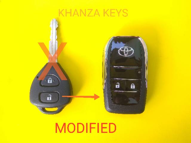 Flip key toyota 2/3 tombol innova yaris vios altis fortuner