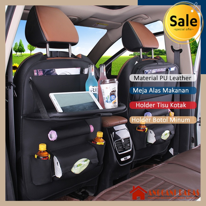 Car Seat Organizer Meja Lipat Jok Belakang Kursi Mobil Kotak Penyimpanan Organizer Bag