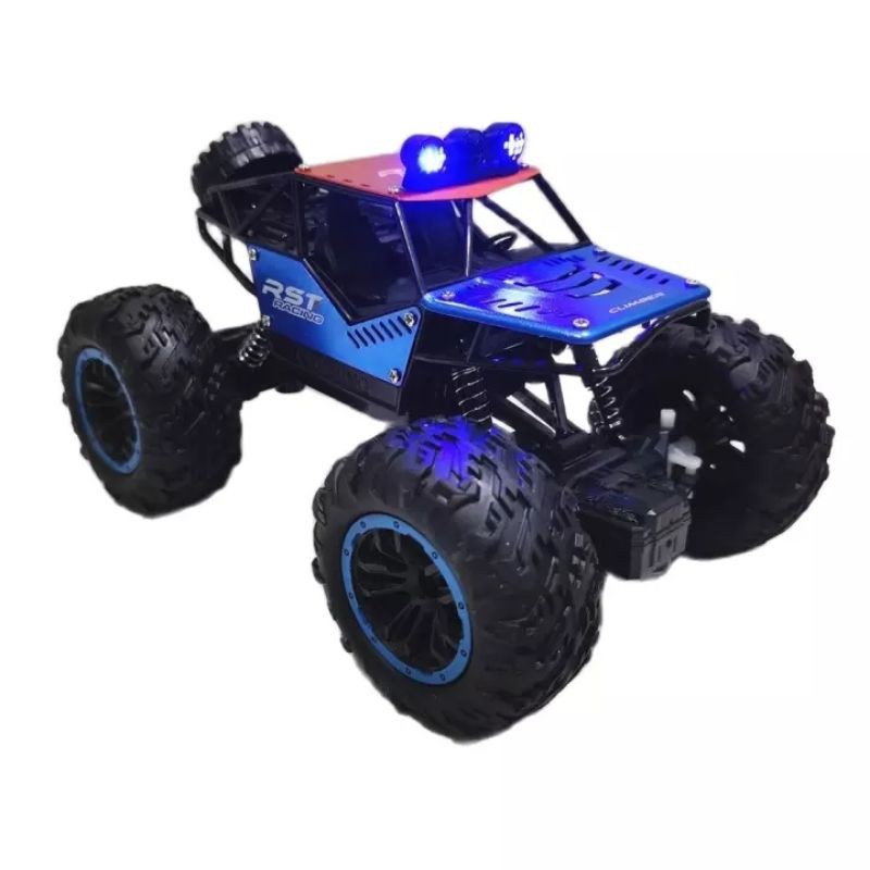 Mobil Remot Rock Crawler LED Nyala Bodi Metal Mainan RC Remote Control