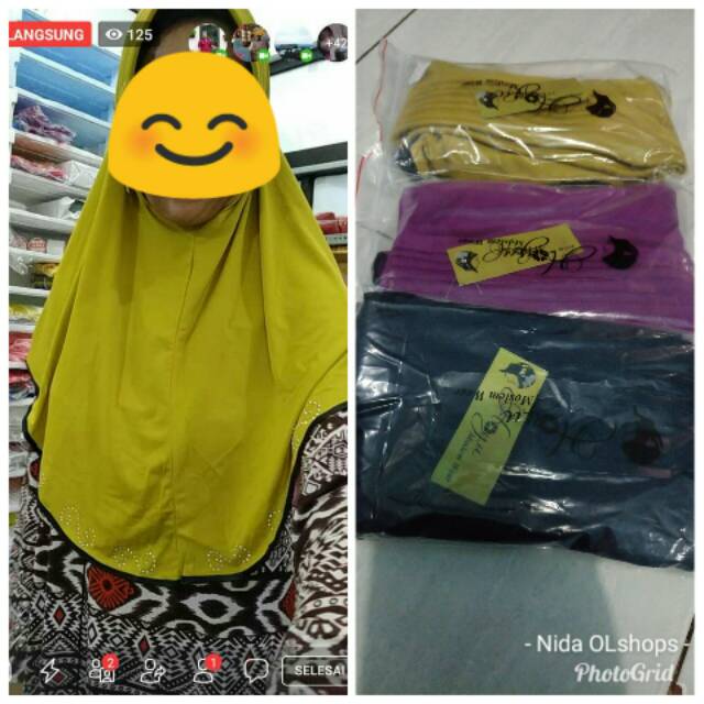Bergo Hijab Jilbab Hayu Muslim Wear