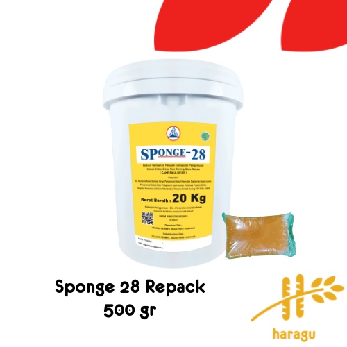 

Sponge 28, Cake Emulsifier, SP Pengembang Kue Repack 500g