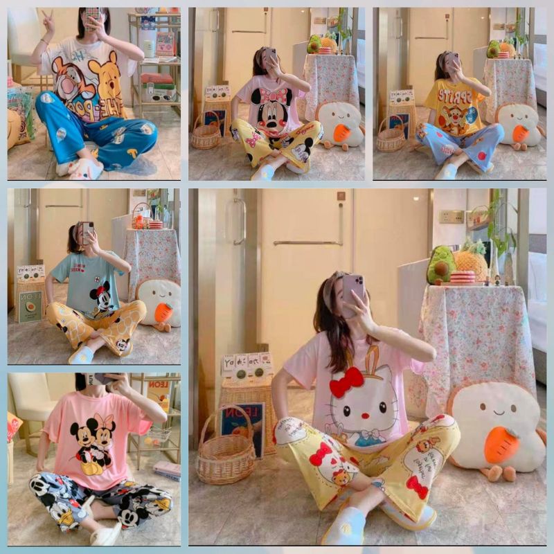 Baju tidur import wanita/set piyama import/baju tidur CP import