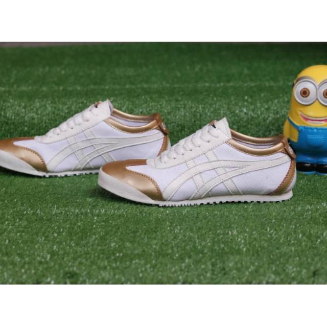 Asics onitsuka tiger white gold.