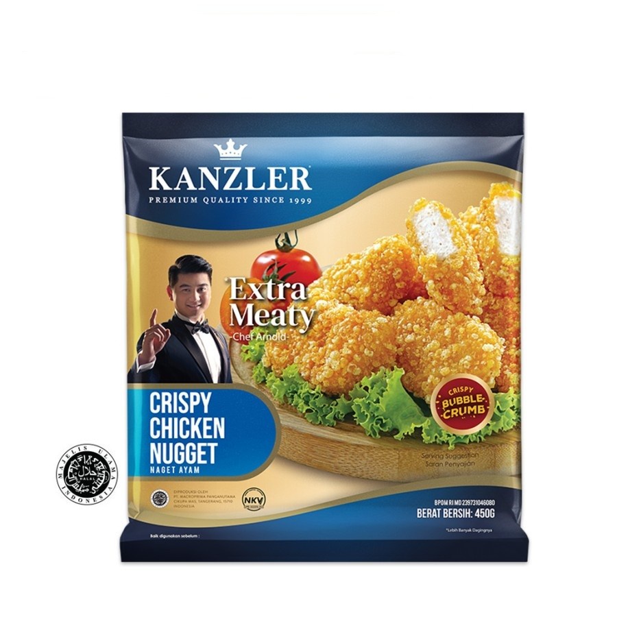 

CRISPY CHICKEN NUGGET KANZLER 450GR NAGET AYAM KRISPI HALAL