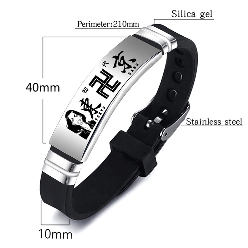 Anime Tokyo Revengers Men And Women Lovers Bracelet Hand Watch Band Silicone Bracelet Student Cute Personality Gift