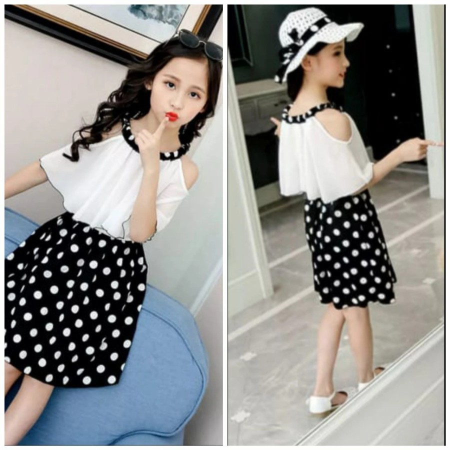 Baju Setelan Anak Usia 5-8 Tahun Baju Anak Perempuan Murah Model Baju Kekinian Lebaran Bahan Ardila