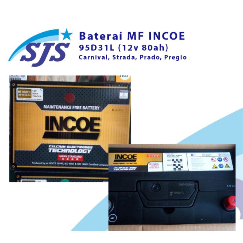 Aki Kering Strada Nx120-7L MF Incoe 95D31L kering