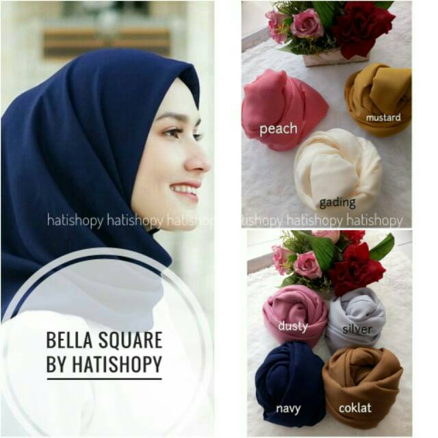  Bella square bella segiempat jilbab segiempat poly 