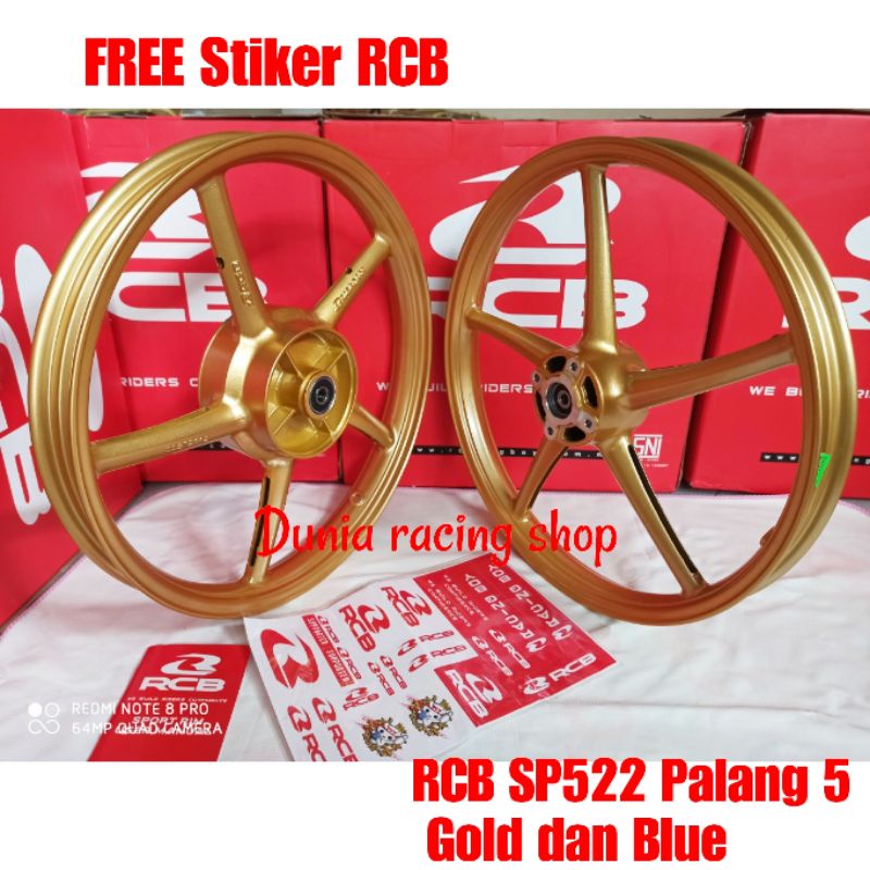 Velg RCB Jupiter z Vega R Jupiter Z1 Jupiter Mx 135 Vega ZR Vega RR palang 5 Sp522 Gold sama biru