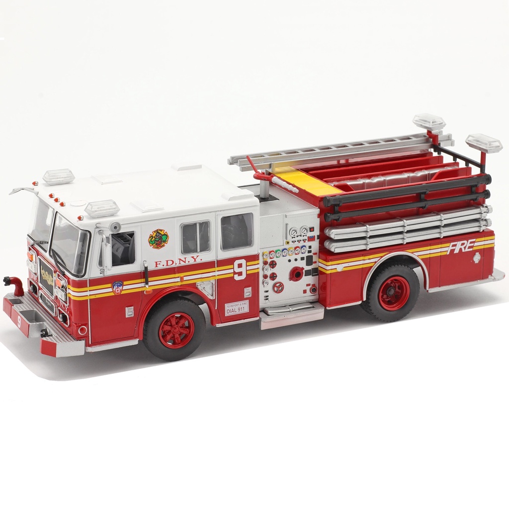 Diecast Atlas 1/43 Pemadam - Seagrave FDNY Fire Truck New York 2003
