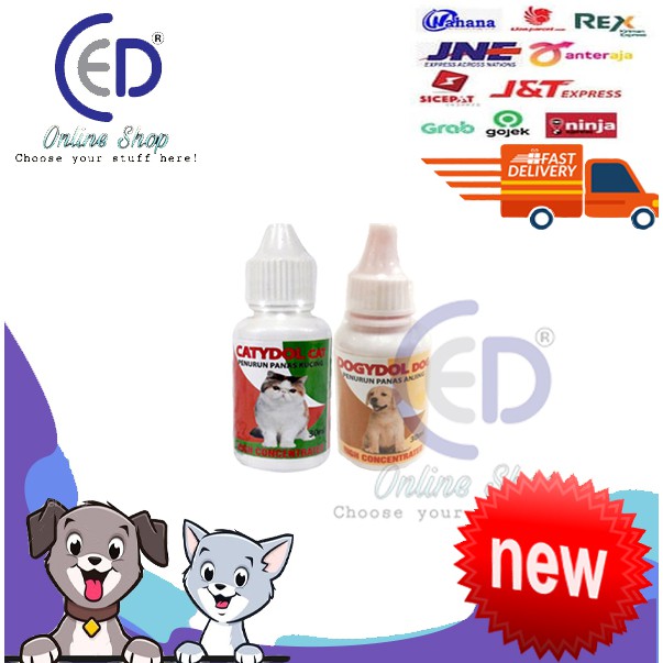 catydol &amp; dogydol obat penurun panas untuk kucing &amp; anjing 30ml