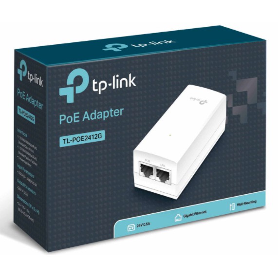 TP-Link Adapter TL-POE2412G Gigabit 24VDC Passive PoE Adapter