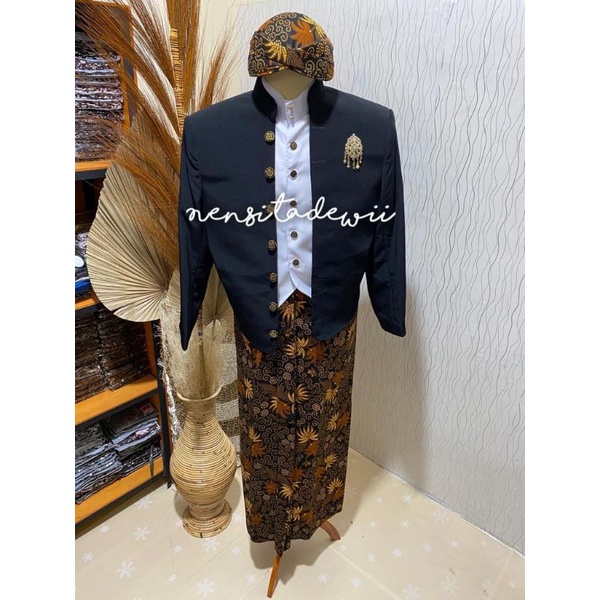 [Premium] Sepasang Baju Adat Jawa / Baju Prewedding - Motif Ukel Waru