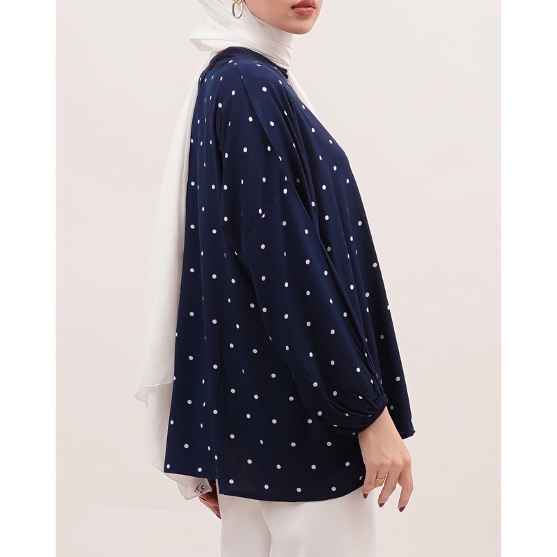 ZEVA TOP BLUS POLKADOT