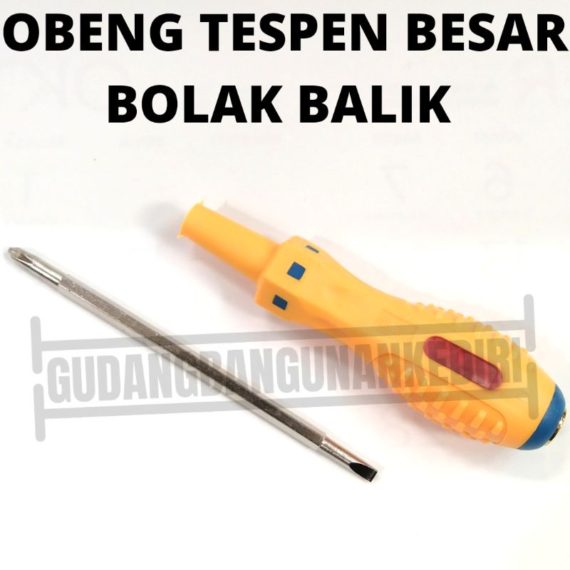 obeng tespen testpen bolak balik bb besar jumbo