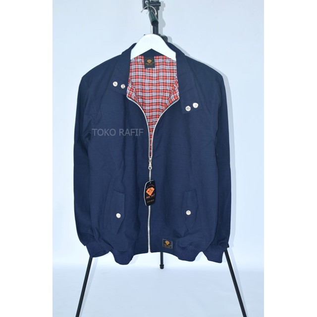 Jaket Harrington Original Biru Dongker