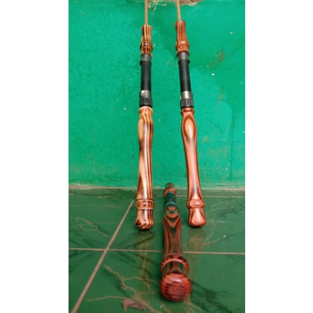 gagang joran kayu jati