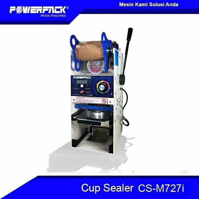 Powerpack Cup Sealer Manual CS-M727i Mesin Segel Gelas Plastik