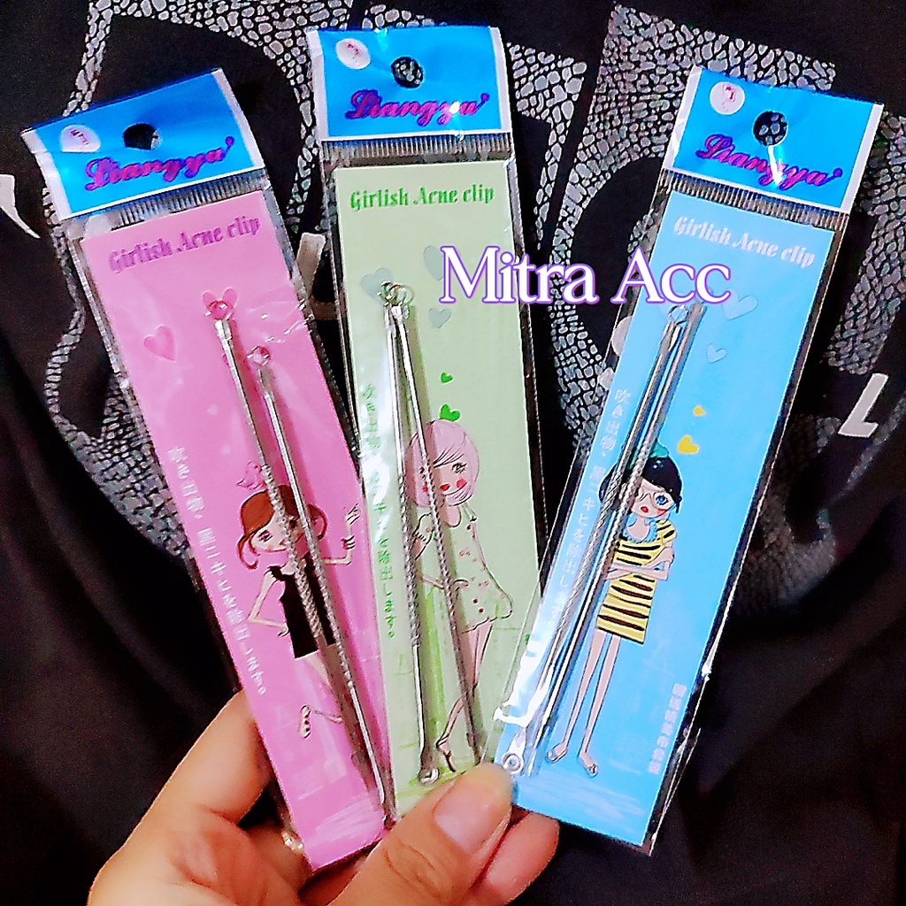 Alat Pencet Komedo Isi 2pcs / Pinset Pencetan Jerawat