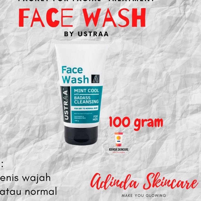 TERLAKU.. Face Wash Ustraa l Face Scrub Ustraa l Face Mask Ustra l Skincare Pria