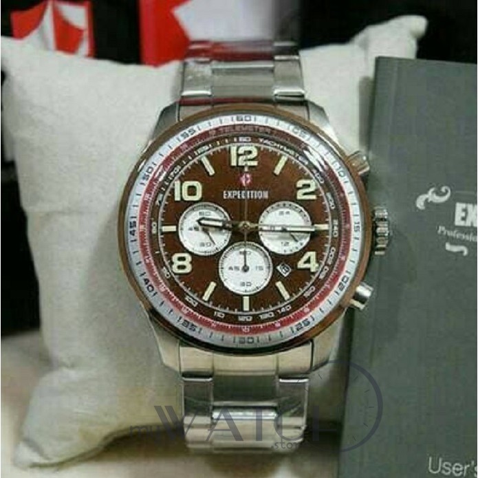 Jam Tangan Pria Expedition E 6737 Original Black Rosegold