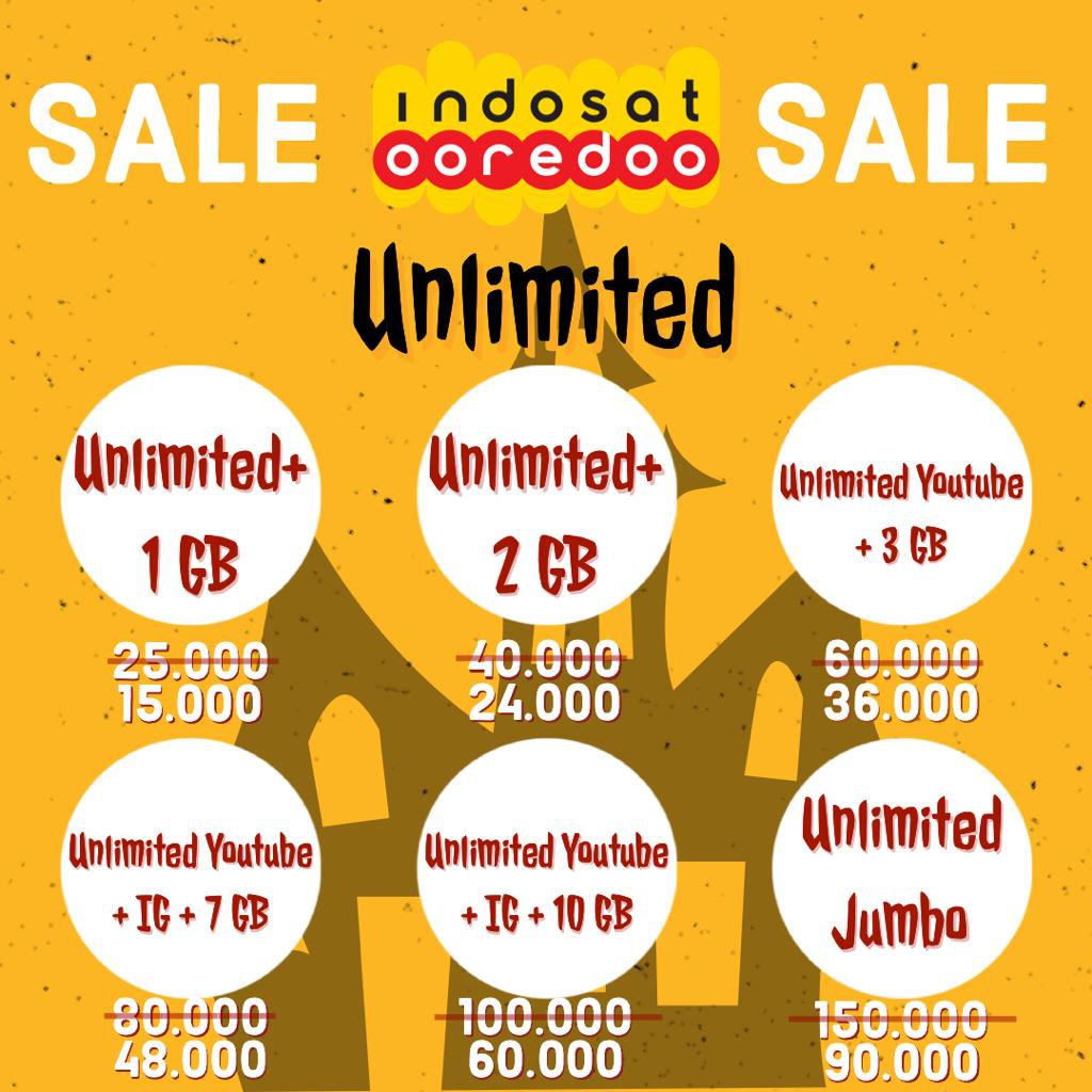 (PROMO) DISKON GIFT PAKET DATA INDOSAT OOREDO / KOUTA INDOSAT / PAKET UNLIMITED