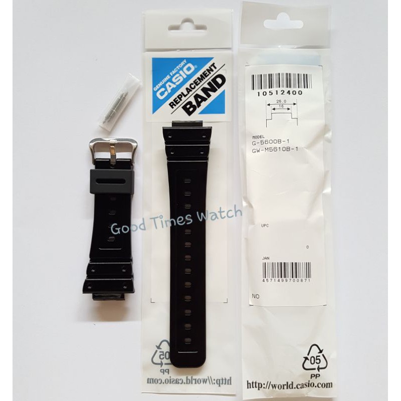 STRAP G-SHOCK G-5600B-1 GW-M5610B G 5600B GW M5610 Casio Original