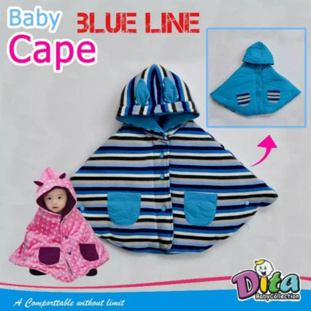 Baby Cape Dita selimut bayi babycape jaket bayi jaket bolak balik  jaket selimut