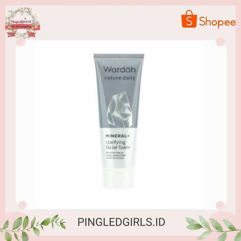 WARDAH NATURE DAILY MINERAL+CLARIFYING FACIAL FOAM/CLARIFYING CLAY MASK/