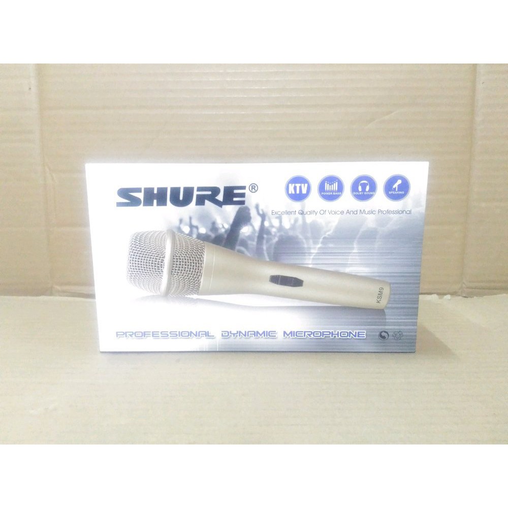 MIC KABEL SHURE KSM9 PROFESIONAL DYNAMIC MICROPHONE CABLE KSM9 PEGANG HANDEL