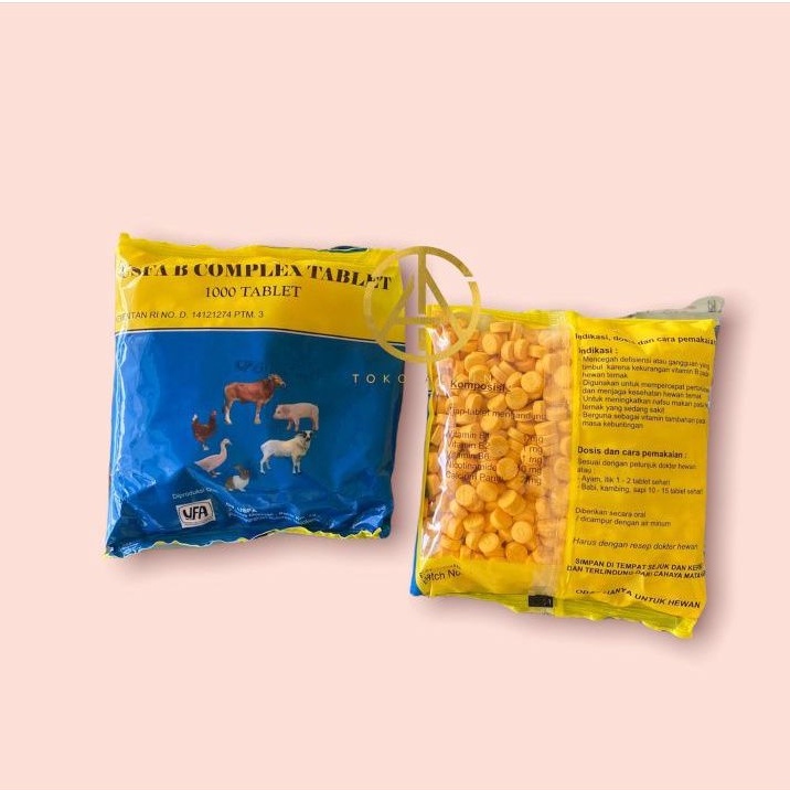 Vitamin B Komplek  - vitamin B Complex USFA isi 1000 tablet