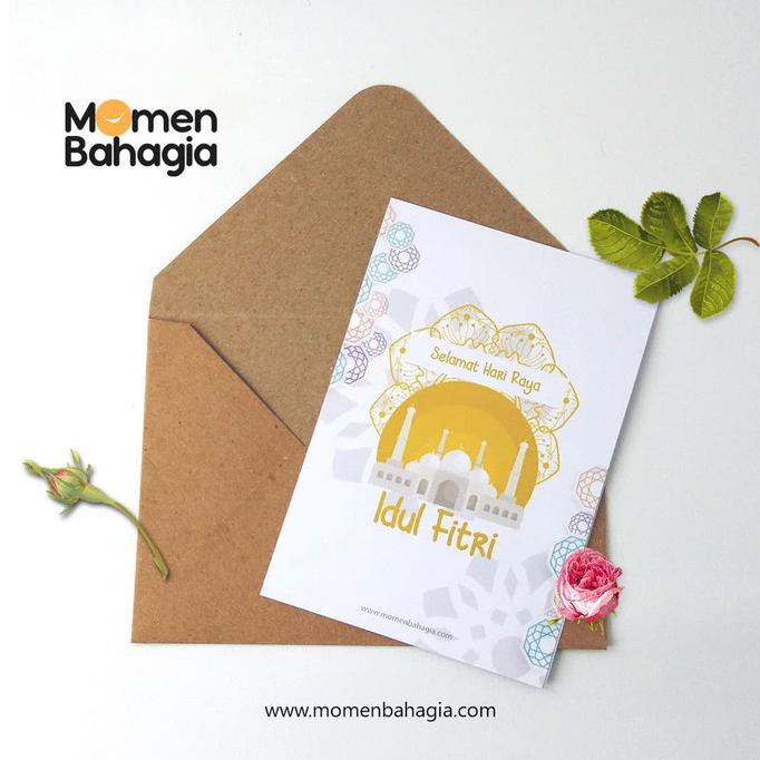 

Kartu Ucapan Lebaran / Idul Fitri + Amplop Tebal