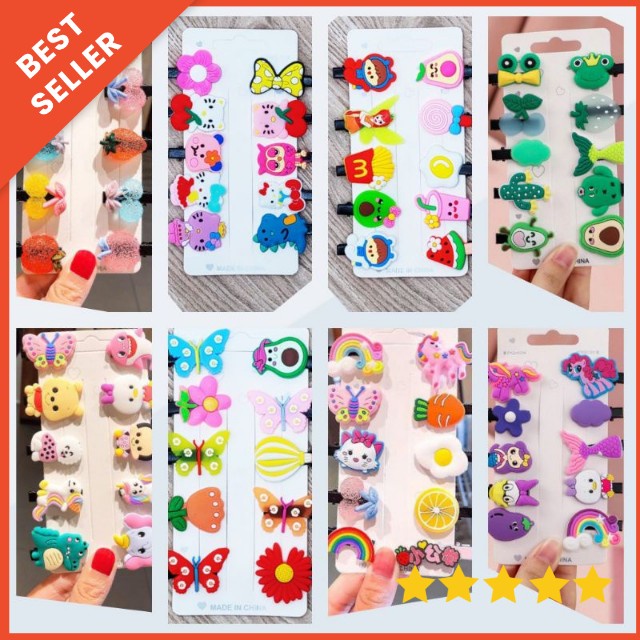 [ TERMURAH ] ZHAFIRA KIDS STORE - SET JEPIT RAMBUT IMPORT GAYA KOREA / JEPIT RAMBUT ANAK IMPORT