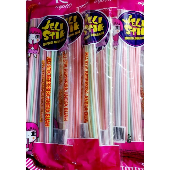 Jeli Stick Berperisa Aneka Buah 200 gr (isi 50 pcs)