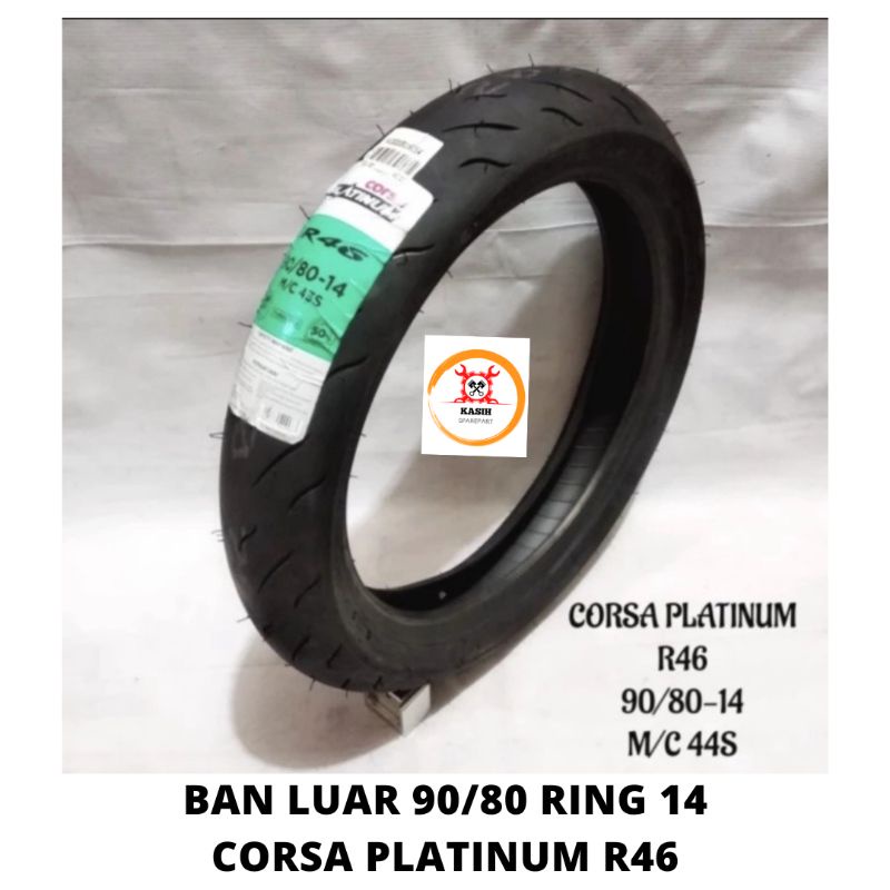 Ban Luar Corsa Platinum R46 90/80 Ring 14