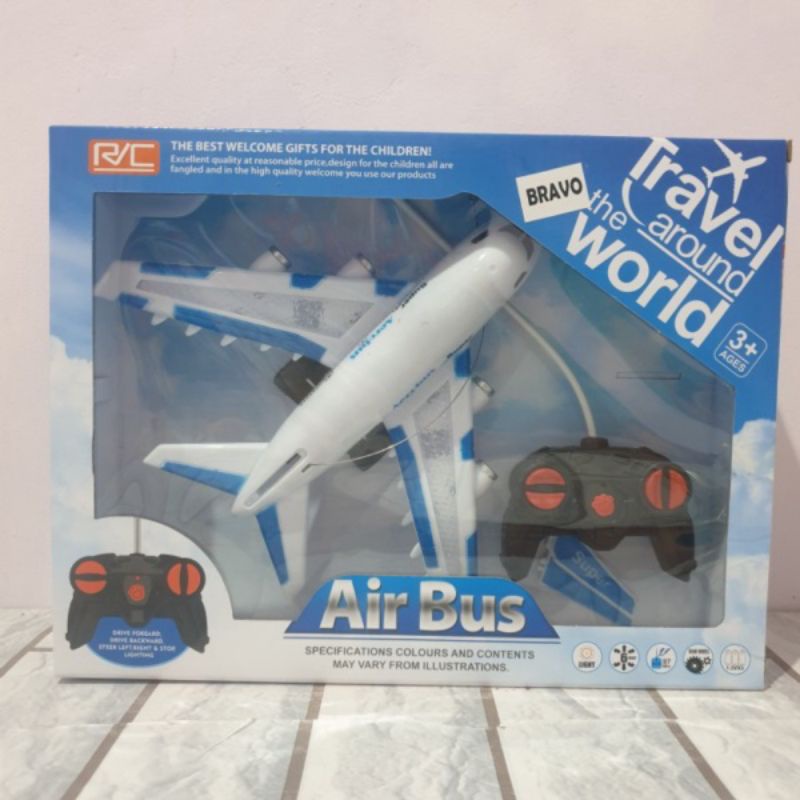 Mainan RC Pesawat Air Bus Travel around the World / Mainan Pesawat RC