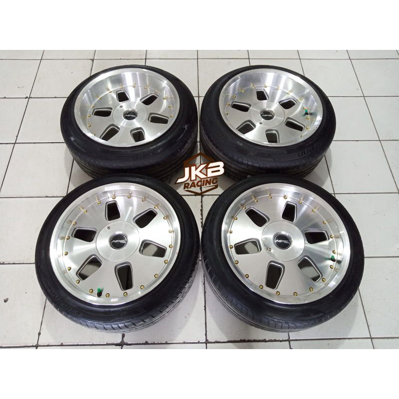 VELG MOBIL BEKAS CELONG REP MAE R16 BAUT 4X100-114 + BAN