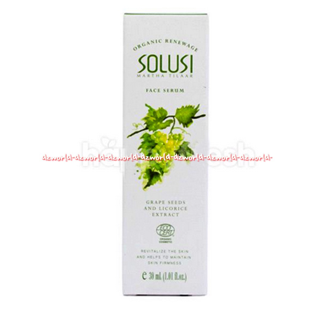 Solusi Face Serum 30ml Serum Wajah Grape Seed Licoride Extract Biji Anggur