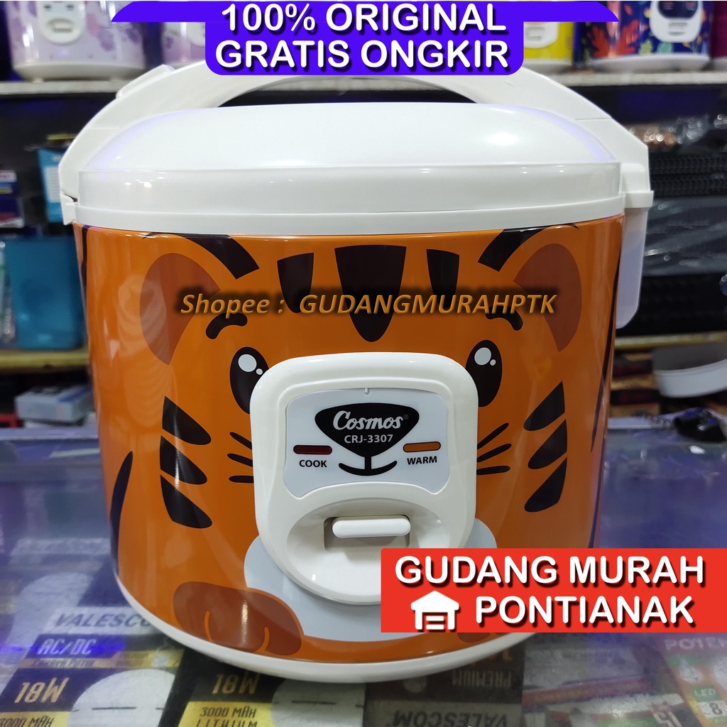 Ricecooker Cosmos CRJ 3307 T Motif Tiara si Harimau FABELIA magicom penanak nasi