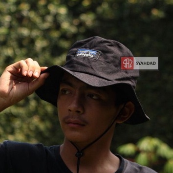 Topi rimba Patagonia pria wanita outdoor topi gunung tali distro